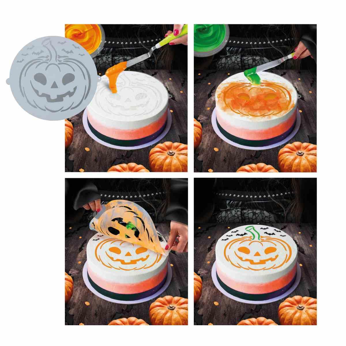 Stencil Halloween per Torte con Zucca cm.25 | Guirca