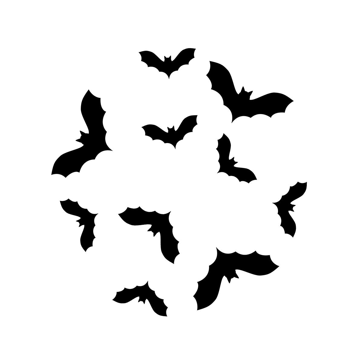 Stencil Halloween per Torte con Pipistrelli cm.25 | Guirca