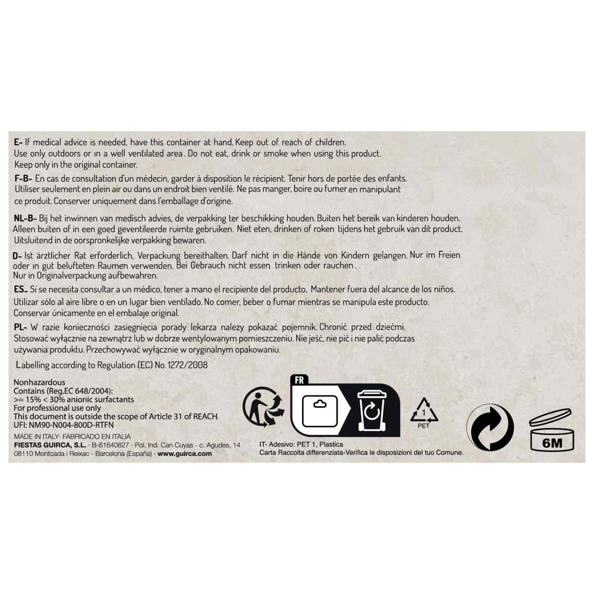 Liquido per Macchina Fumo Lt.5 | Guirca