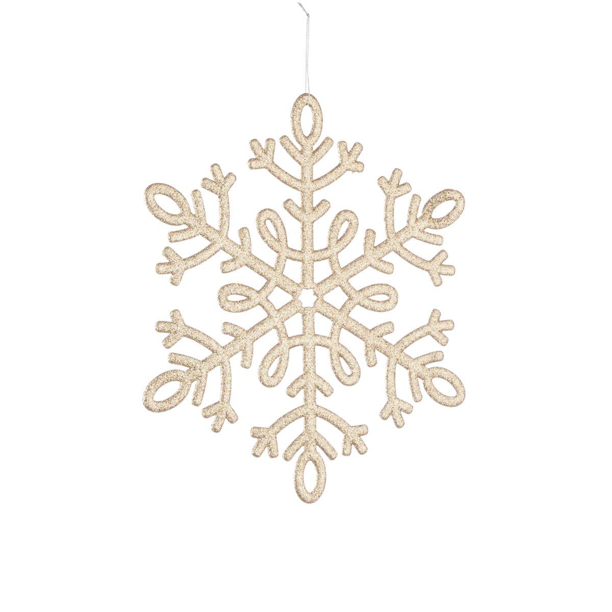 Decorazione natalizia fiocco neve oro Ø 30 cm