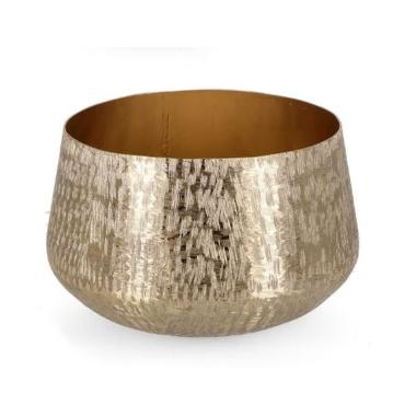 Portavaso Metallo Lathe To Oro cm.28,5x17,5 |Bizzotto_394