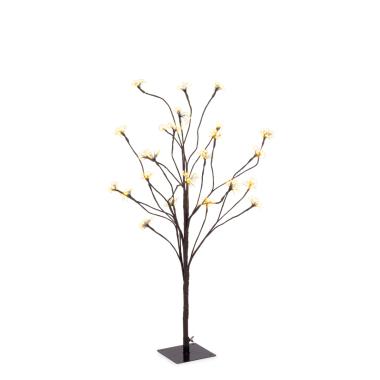 Albero Natale cm.90 Led 600 Bianco Caldo con Fiori |Bizzotto_851