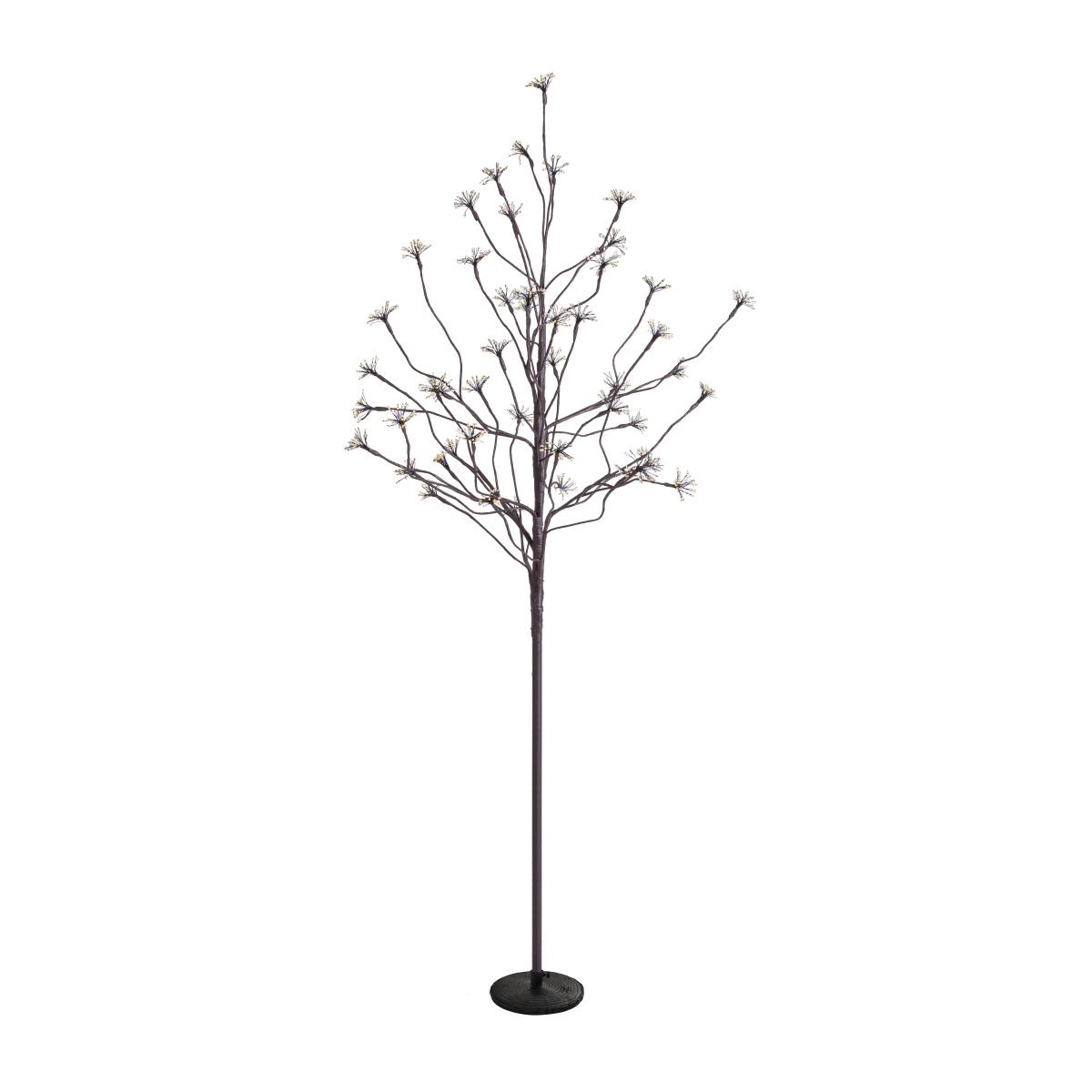 Albero Natale cm.120 Led 1200 Bianco Caldo con Fiori |Bizzotto_875