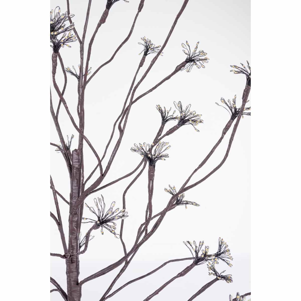 Albero Natale cm.120 Led 1200 Bianco Caldo con Fiori |Bizzotto_875