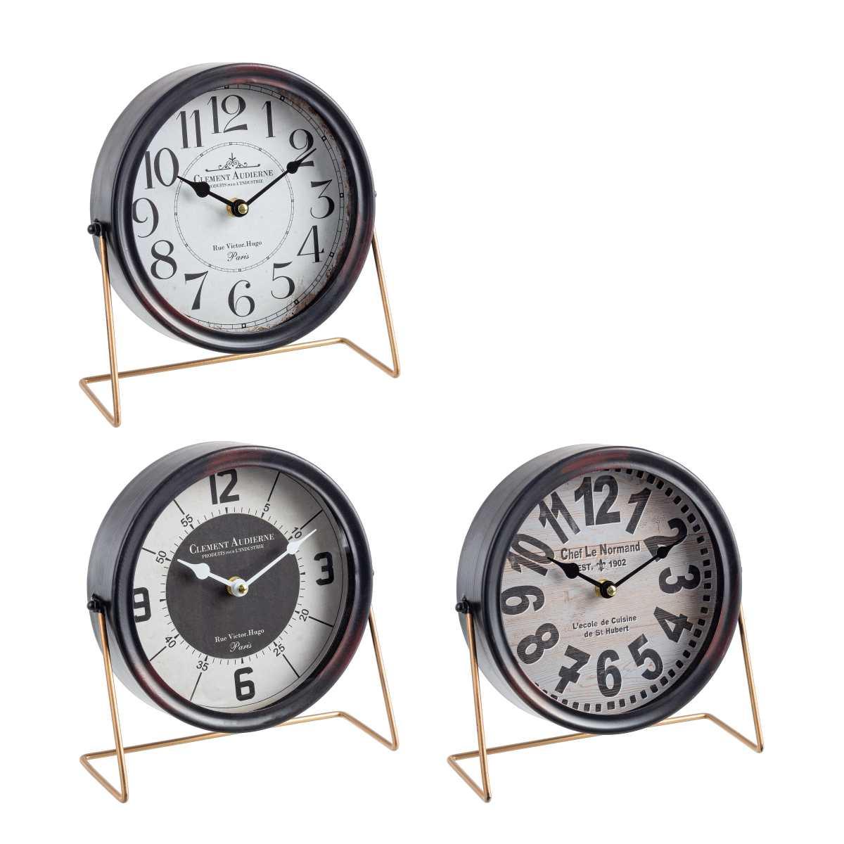 Orologio da Tavolo Clement cm.24X22 |Bizzotto_016B