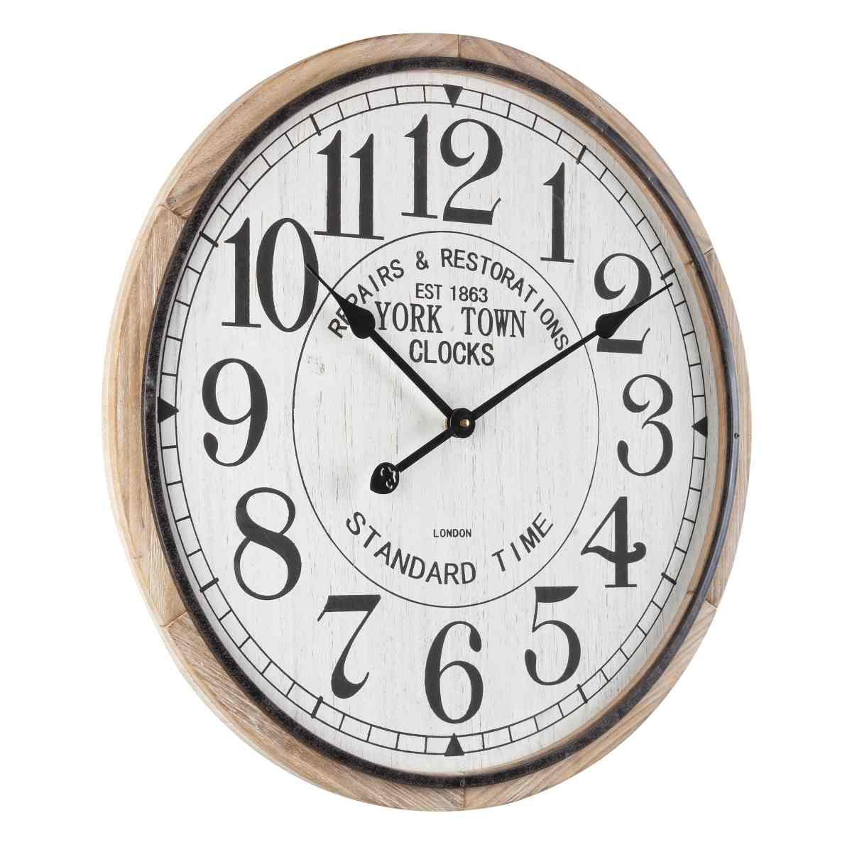 Orologio a Parete cm.Ã?60 Legno Ticking Tondo |Bizzotto_982