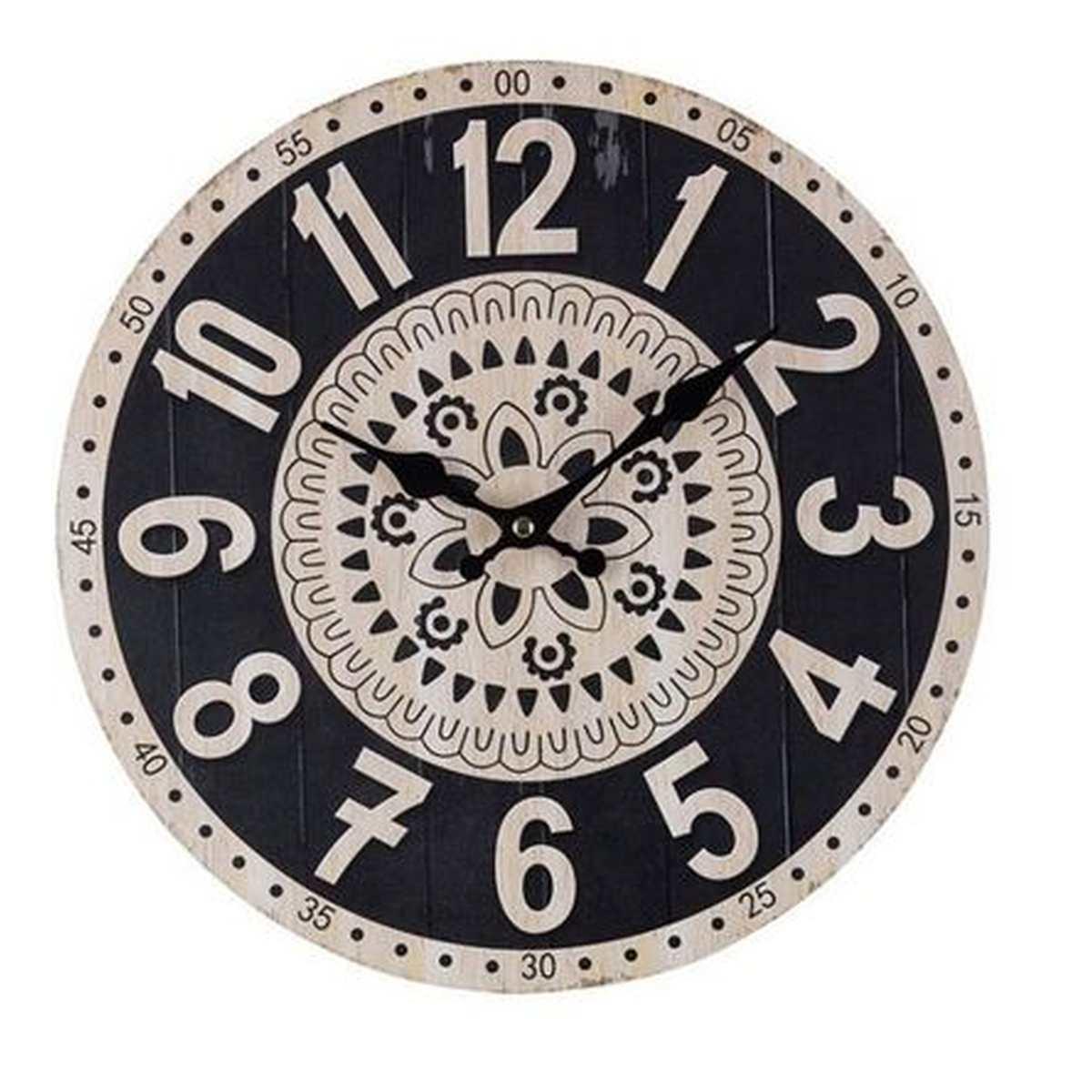 Orologio a Parete cm.Ã˜34 Legno Mandala Tondo |Bizzotto_171B