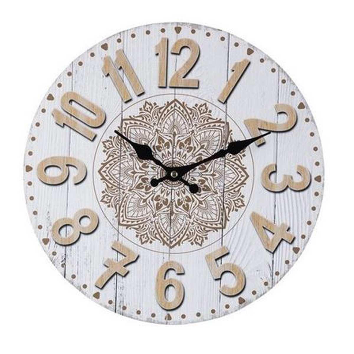 Orologio a Parete cm.Ã˜34 Legno Mandala Tondo |Bizzotto_171C