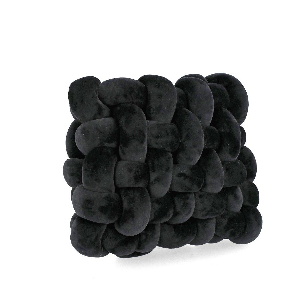 Cuscino Arredo Entwine Nero 30x30 |Bizzotto_161