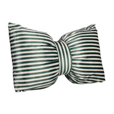 Cuscino Arredo Athel Fiocco Righe Verde 60x40 |Bizzotto_548