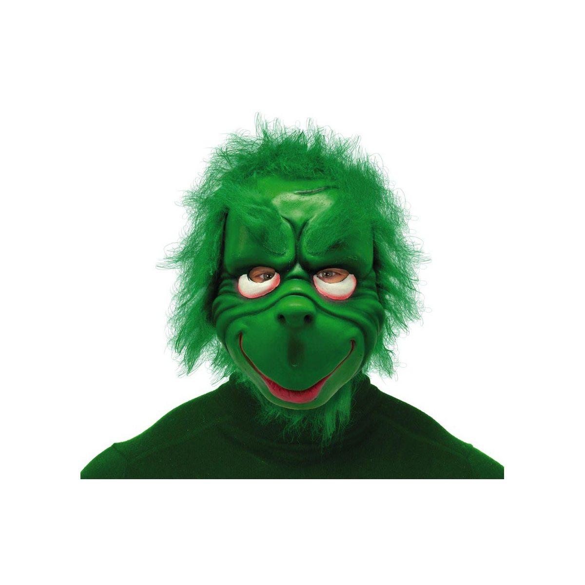 Maschera Viso Lattice Grinch con Capelli |Guirca_688