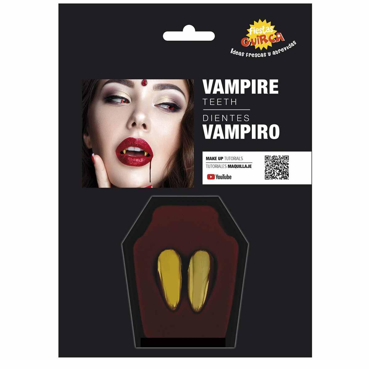 Denti Vampiro PVC Oro |Guirca_028