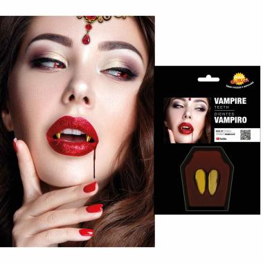 Denti Vampiro PVC Oro |Guirca_028