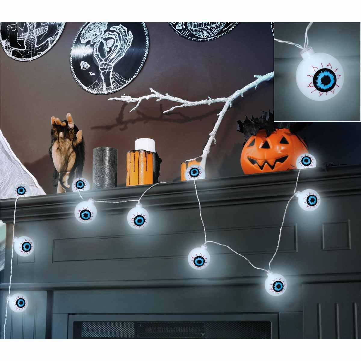 Festone Halloween Occhi Luminosi cm.130 |Guirca_968