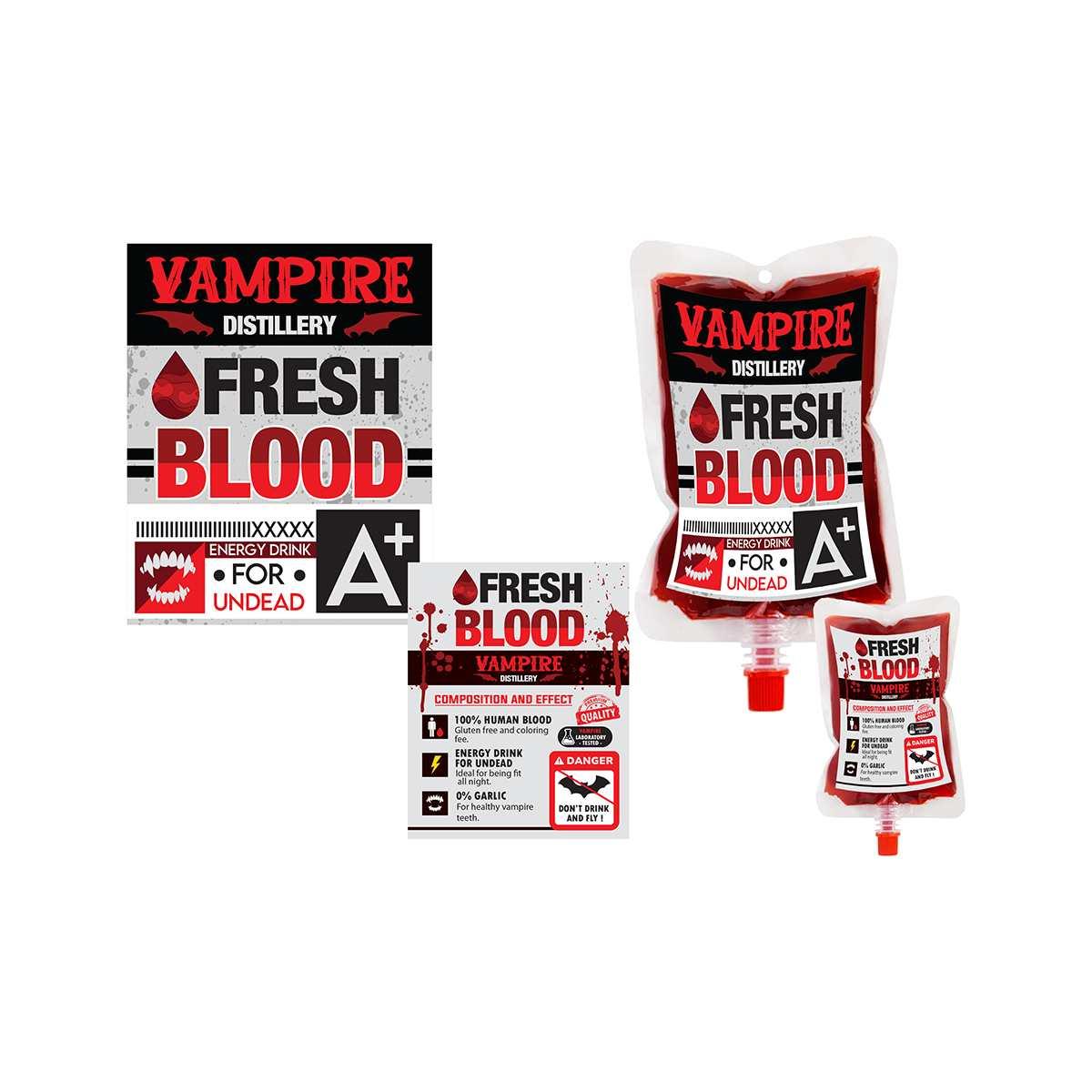 Sangue e Liquidi Scenici Sacca ml.200 Assortita Set pz.4 |Guirca_039