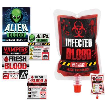 Sangue e Liquidi Scenici Sacca ml.200 Assortita Set pz.4 |Guirca_039