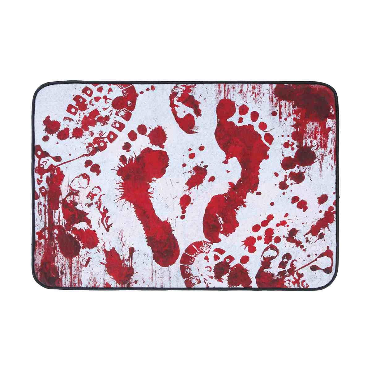 Tappeto Halloween con Impronte Insanguinate cm.60x40 |Guirca_886