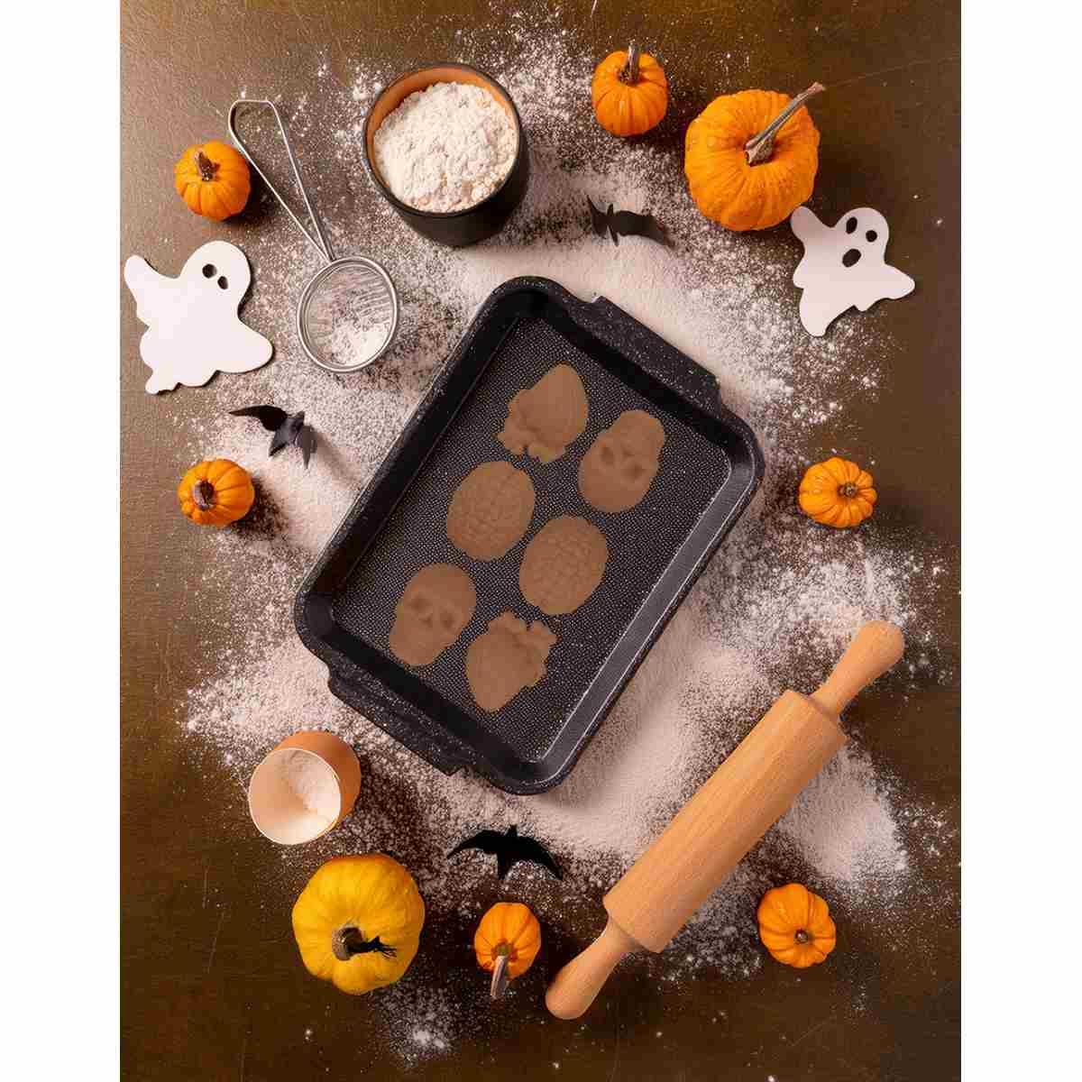 Stampo Silicone Halloween Biscotti Figure Assortite cm.28x16 |Guirca_672