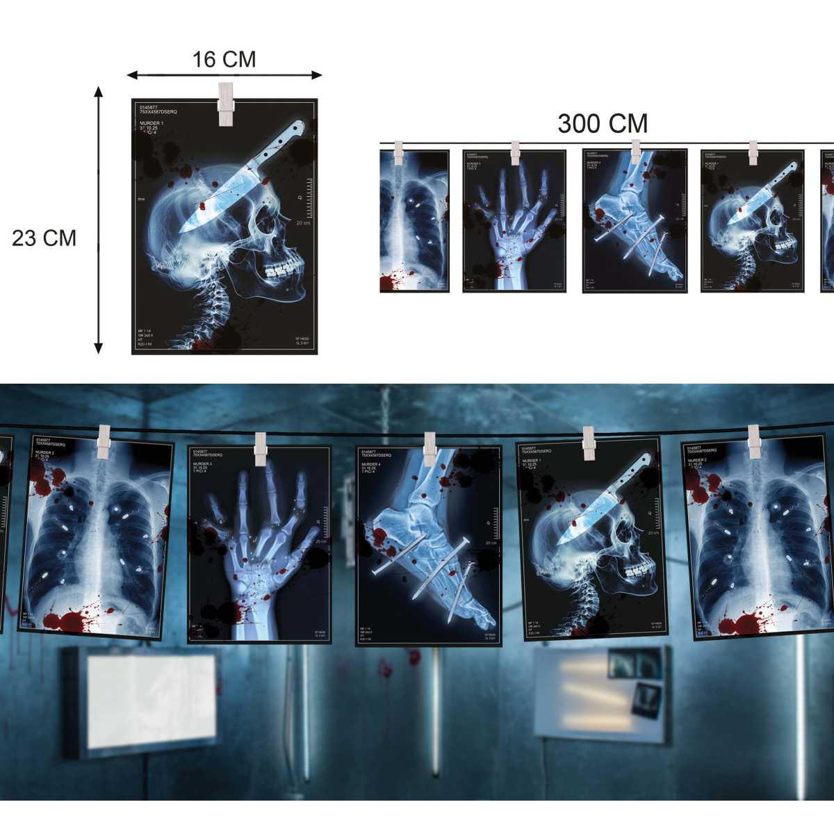 Festone Halloween con Radiografie cm.300 |Guirca_539