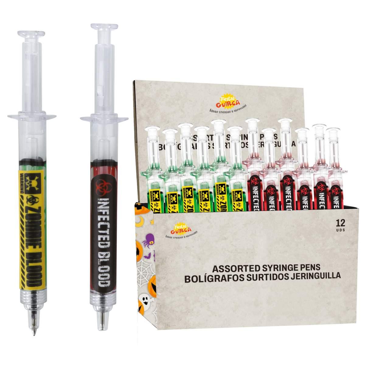 Penna Halloween con Siringa Sangue Infetto Ass. 2 Colori |Guirca_369