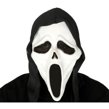 Maschera Viso PVC Horror Scream con Cappuccio |Guirca_759