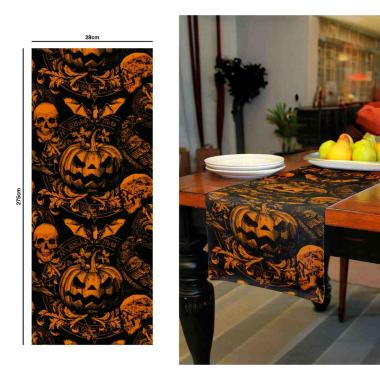 Runner Halloween Zucche Gotiche cm.28x275 |Guirca_312