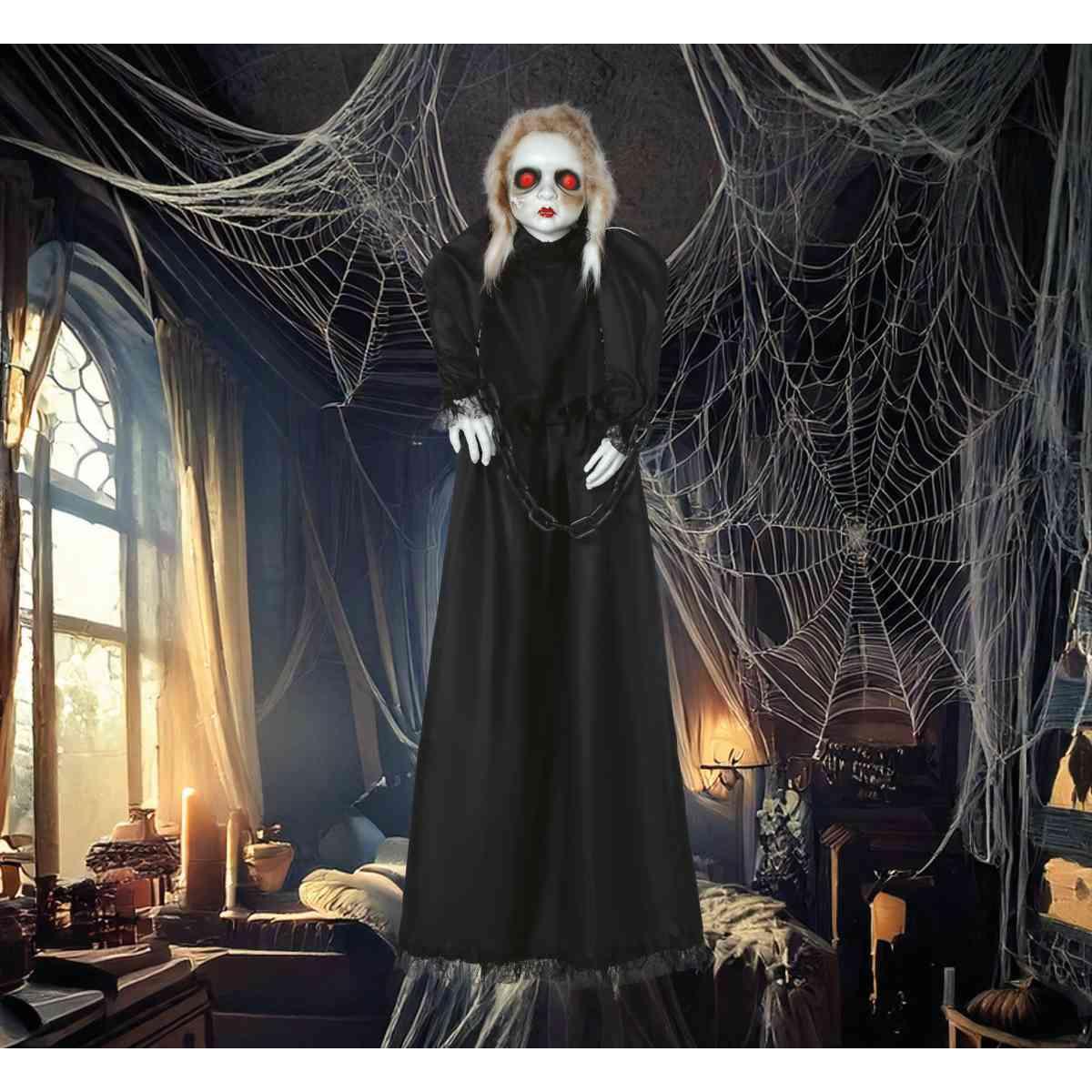 Bambola Zombie da Appendere con Luci e Movimento cm.120 |_286