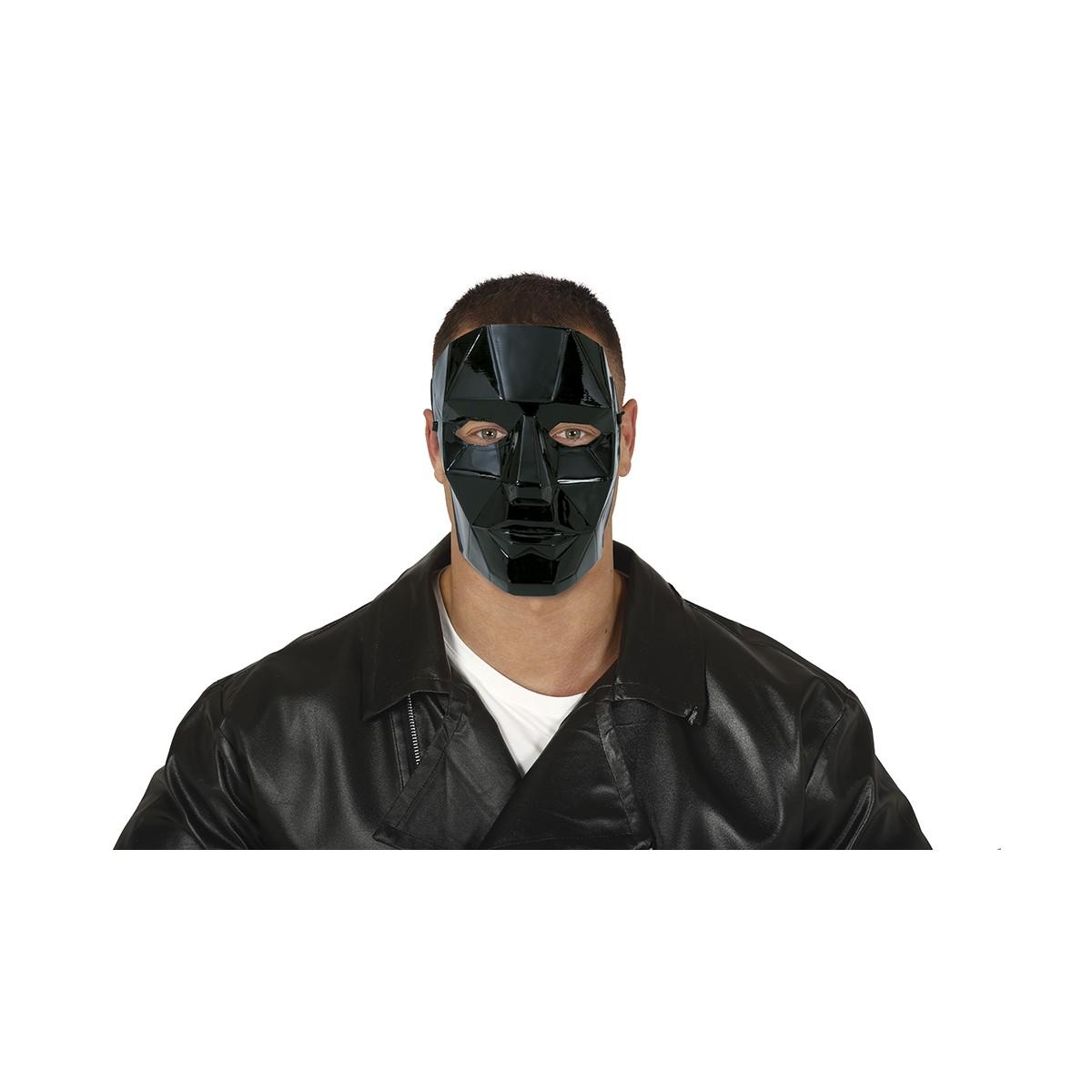Maschera Viso PVC Squid Game Front Man Nera |Guirca_036