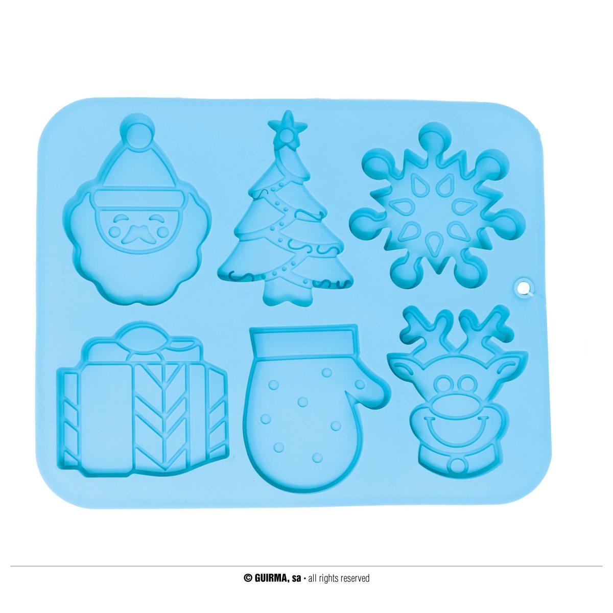 Stampo Silicone Natale Biscotti Set pz.6 |Guirca_948