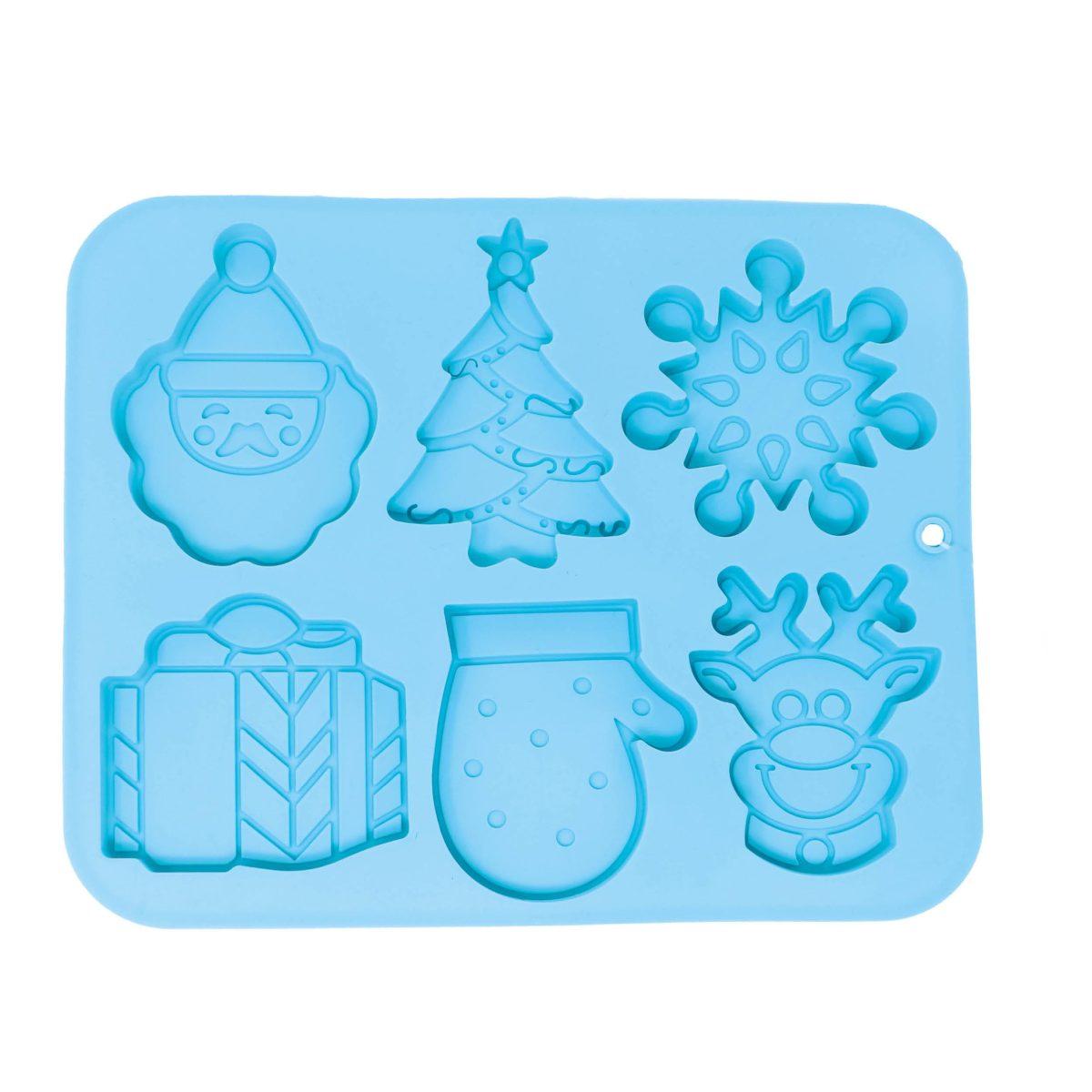 Stampo Silicone Natale Biscotti Set pz.6 |Guirca_948