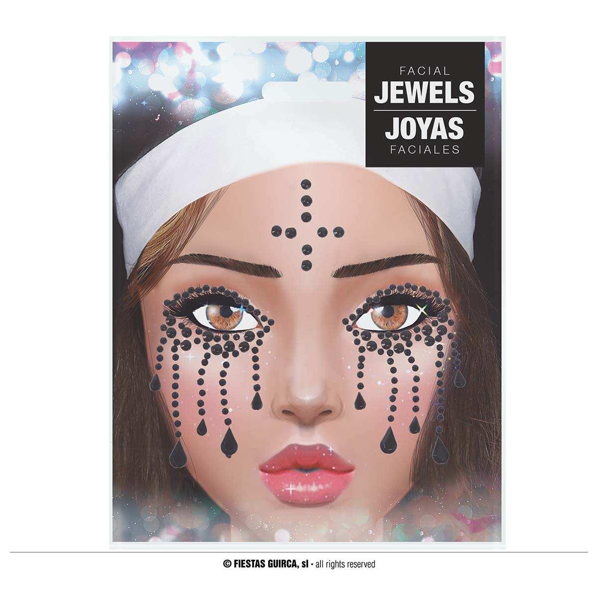 Trucco Decorazioni Adesive Viso Suora Glitter |Guirca_104