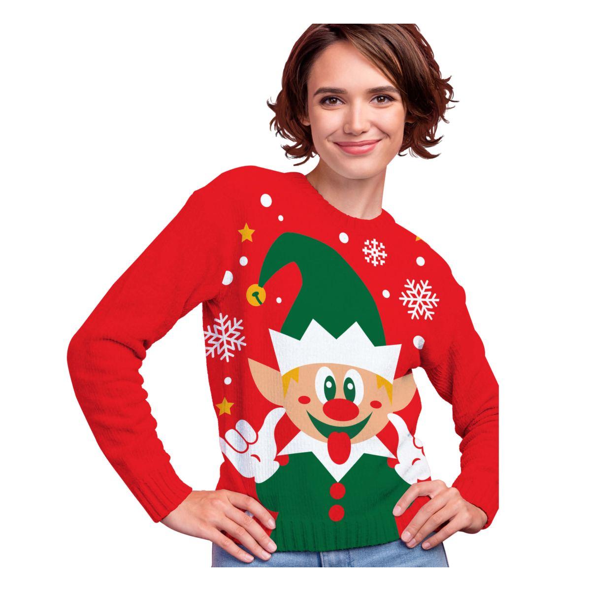 Maglione Natale Rosso con Elfo |Guirca_077