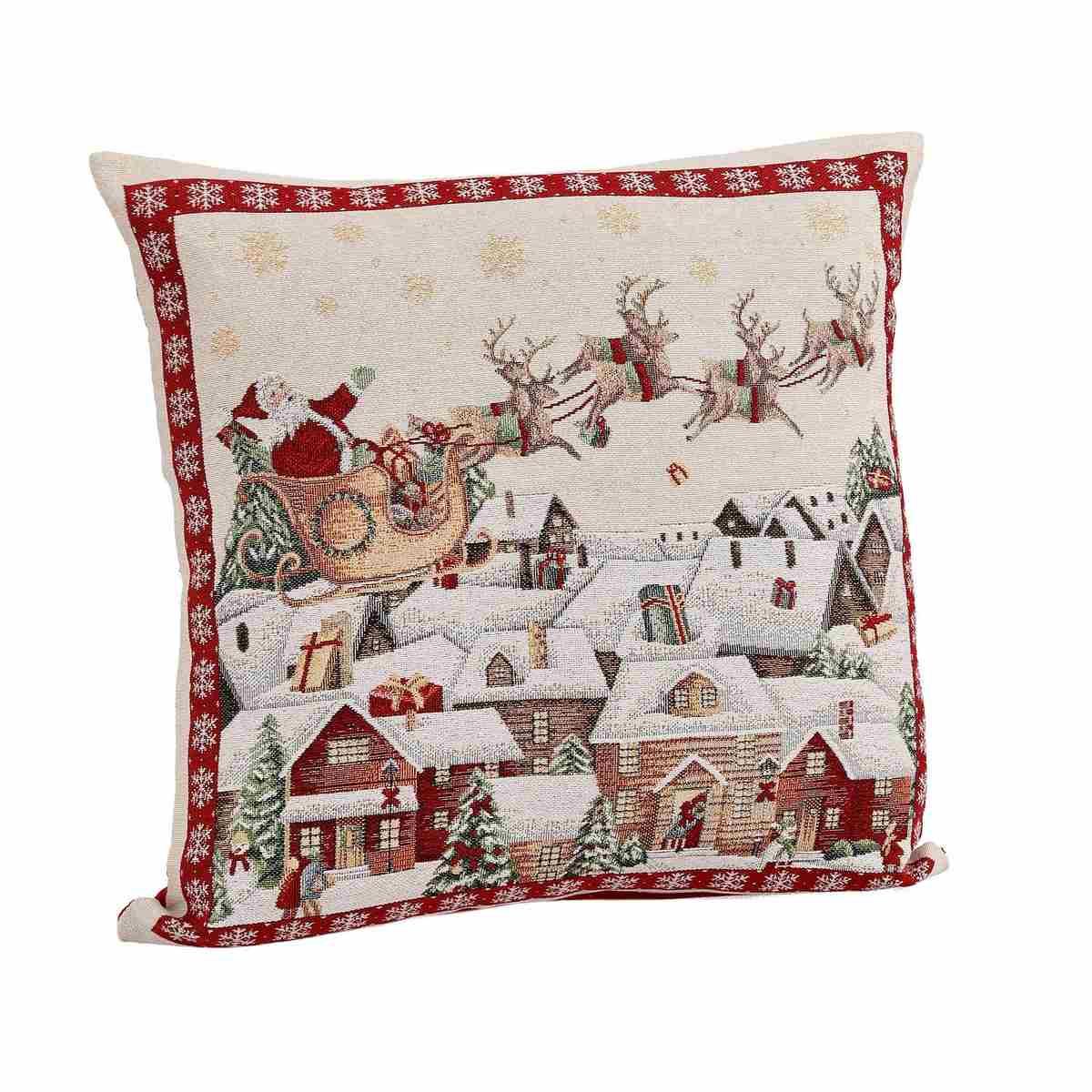 Fodera Cuscino Arredo in Tessuto Natale Lapland cm.45x45 |Bizzotto_046
