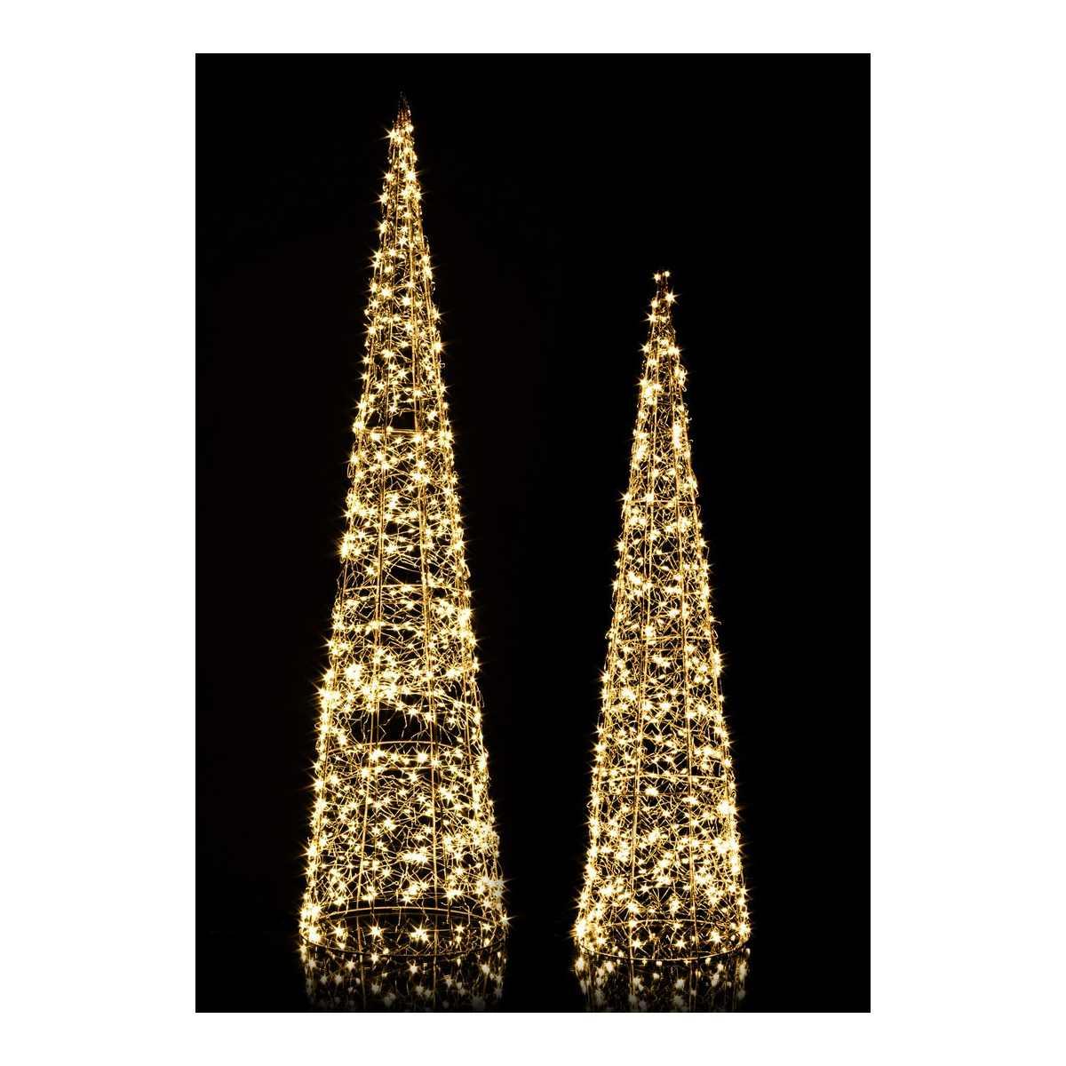 Luci Natale Esterno LED 400 Cono Bianco Caldo cm.80 |Bizzotto_210