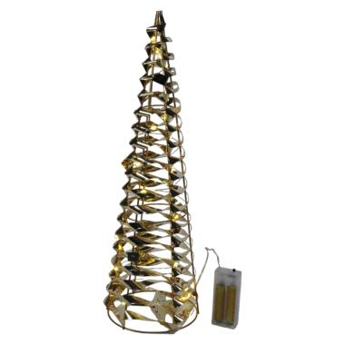 Luci Natale Esterno LED 20 Cono Bianco Caldo cm.40 |Bizzotto_518