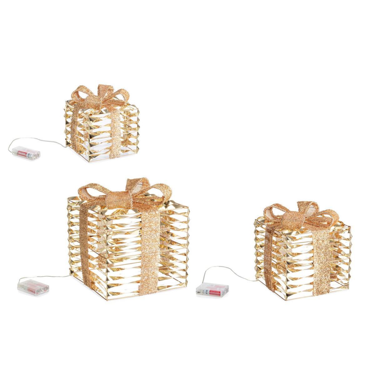 Luci Natale Esterno LED 90 Pacco Regalo Bianco Caldo Set pz.3 |Bizzotto_898