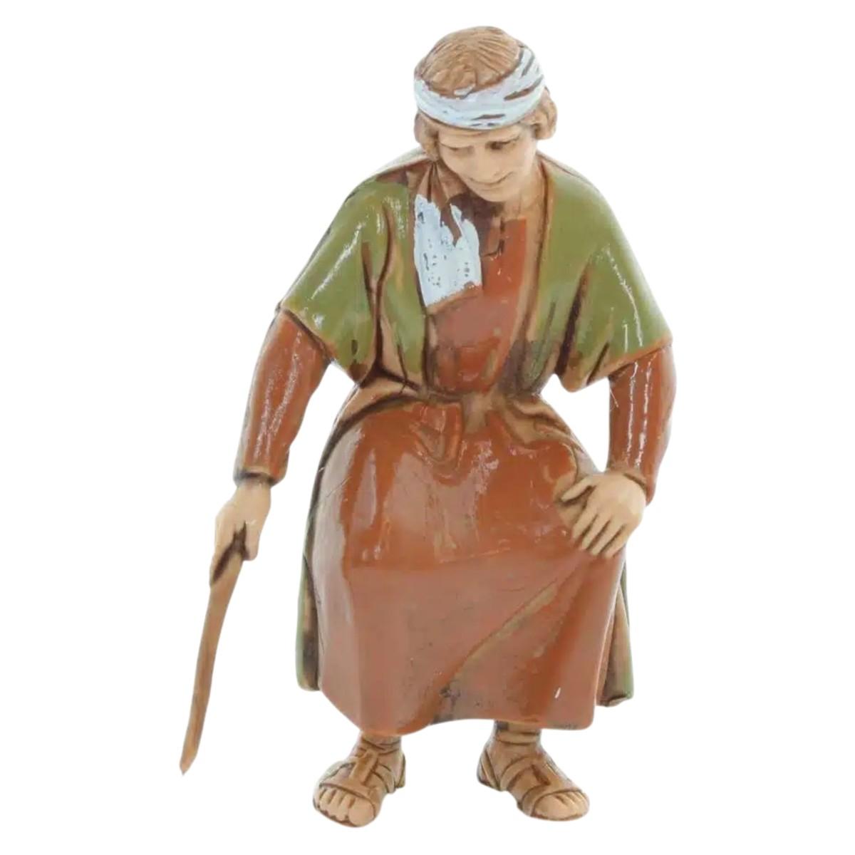 Statua cm.10 Gruppo Donne al Pozzo con Cammelliri Set pz.4 |Moranduzzo