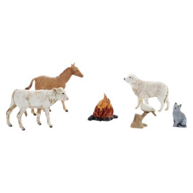 Animali Fattoria con Fuoco Set pz.5 cm.10 |Moranduzzo