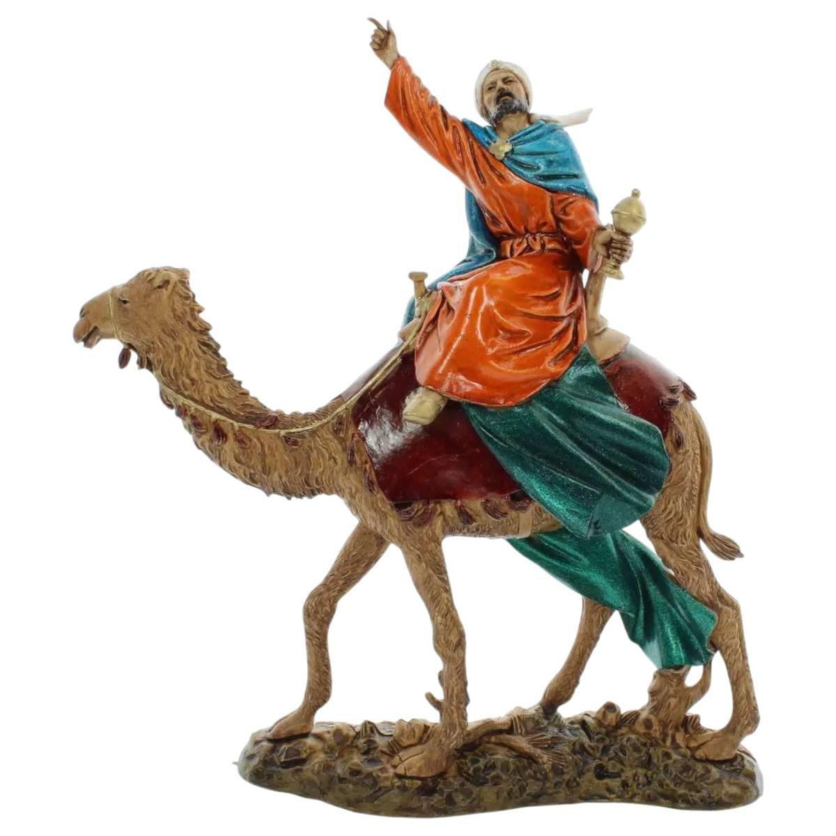 Statue cm.12 Re Magi con Cammelli Set pz.3 |Moranduzzo
