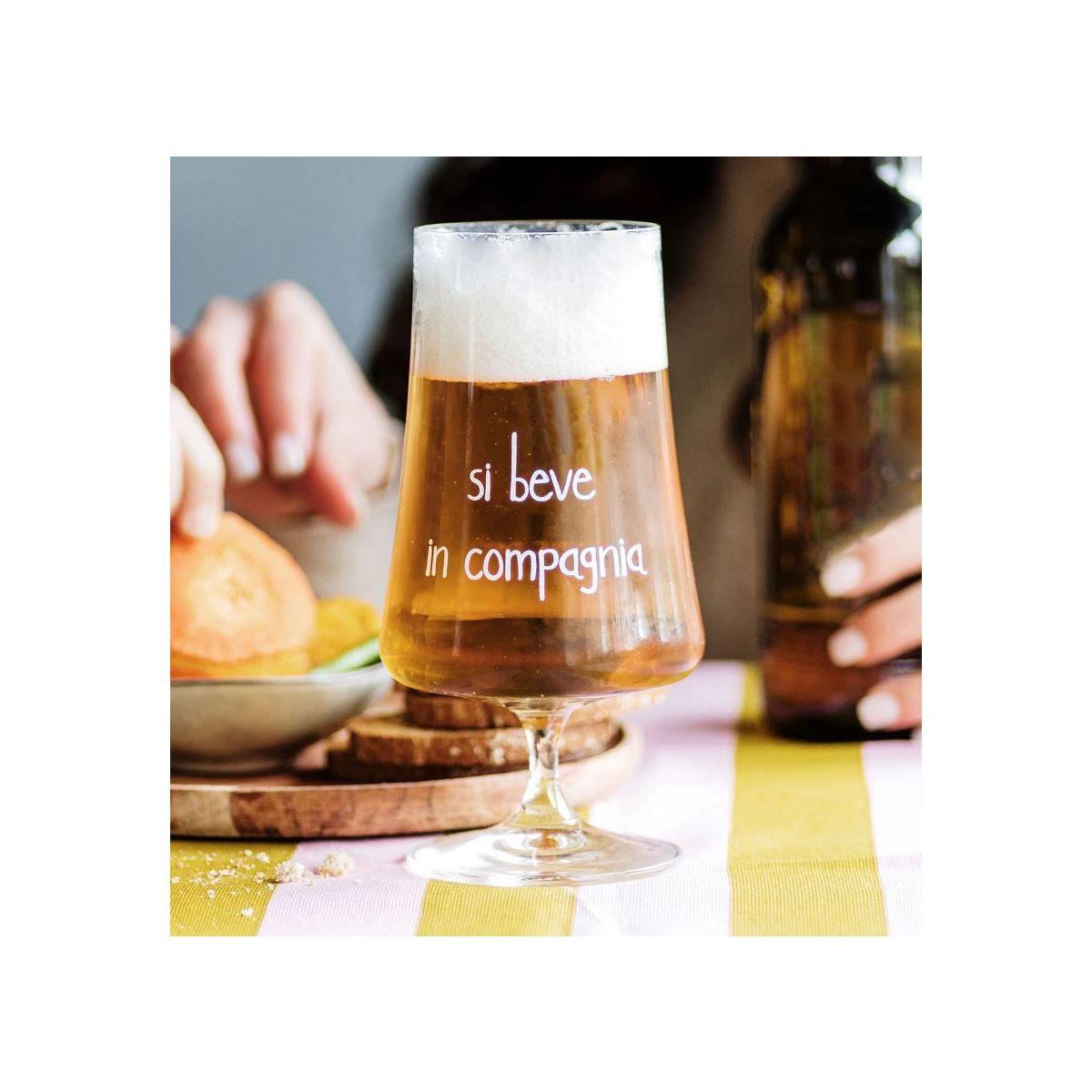 Bicchiere Vetro p2 Birra Simple Day Si Beve in Compagnia ml.550 |Simple_932