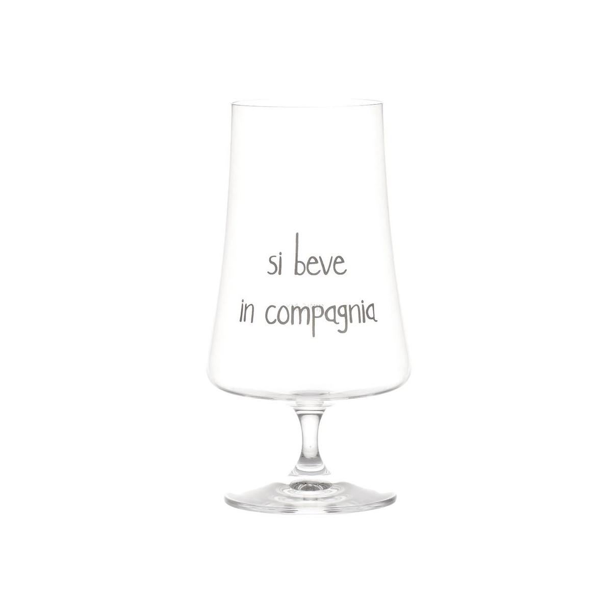 Bicchiere Vetro p2 Birra Simple Day Si Beve in Compagnia ml.550 |Simple_932