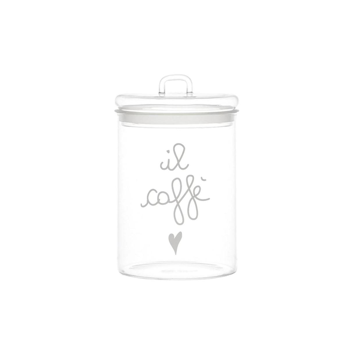 Barattolo Vetro Simple Day Il CaffÃ¨ cm.Ã˜12x20 |Simple_10012220