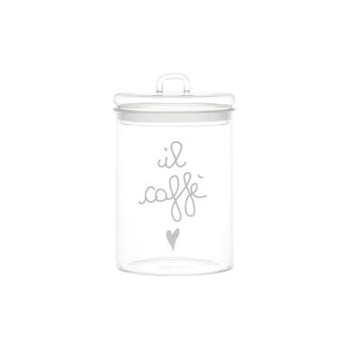 Barattolo Vetro Simple Day Il CaffÃ¨ cm.Ã˜12x20 |Simple_10012220