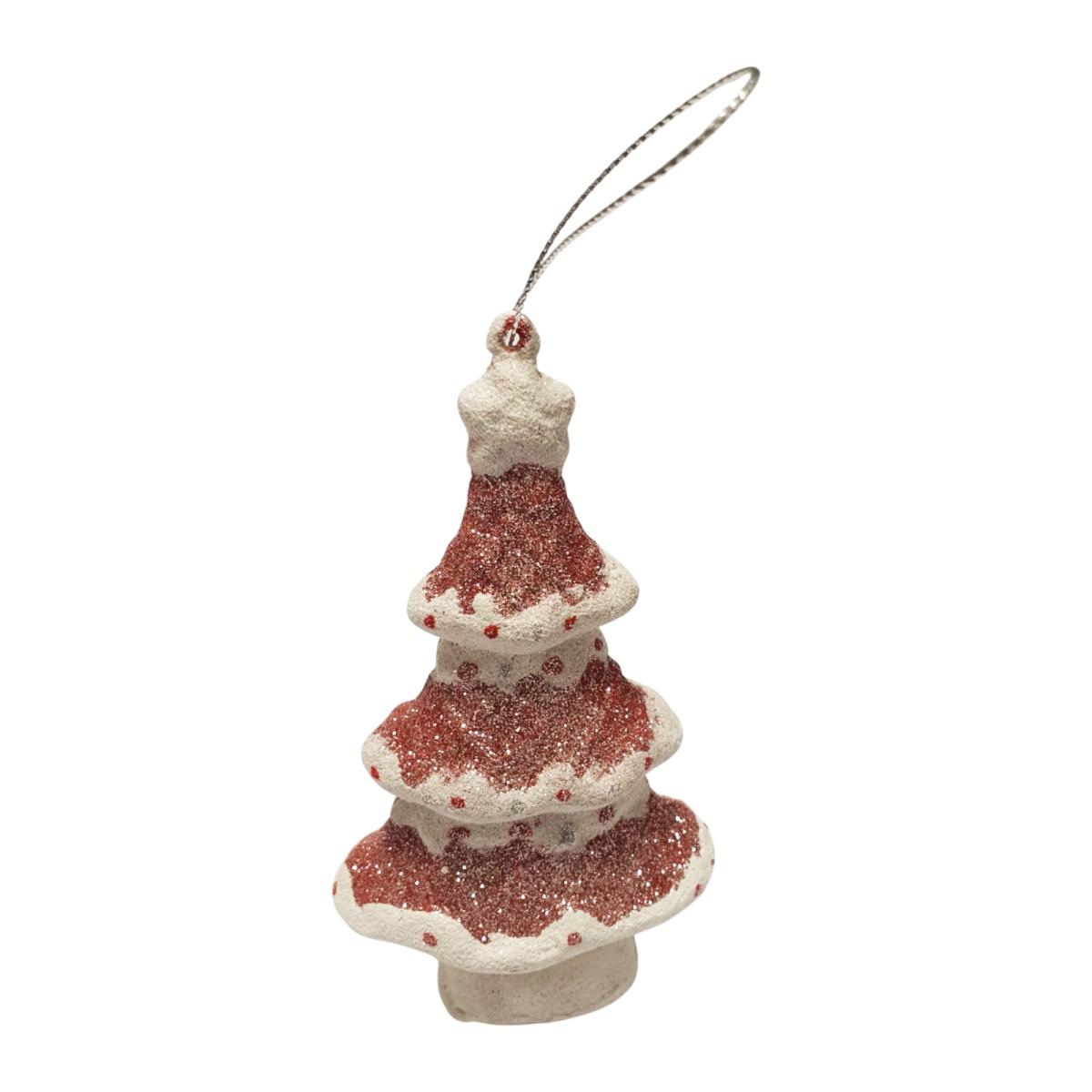 Pallina Natale cm.10 PVC Albero Circus Rosa/Argento |Fade_361A