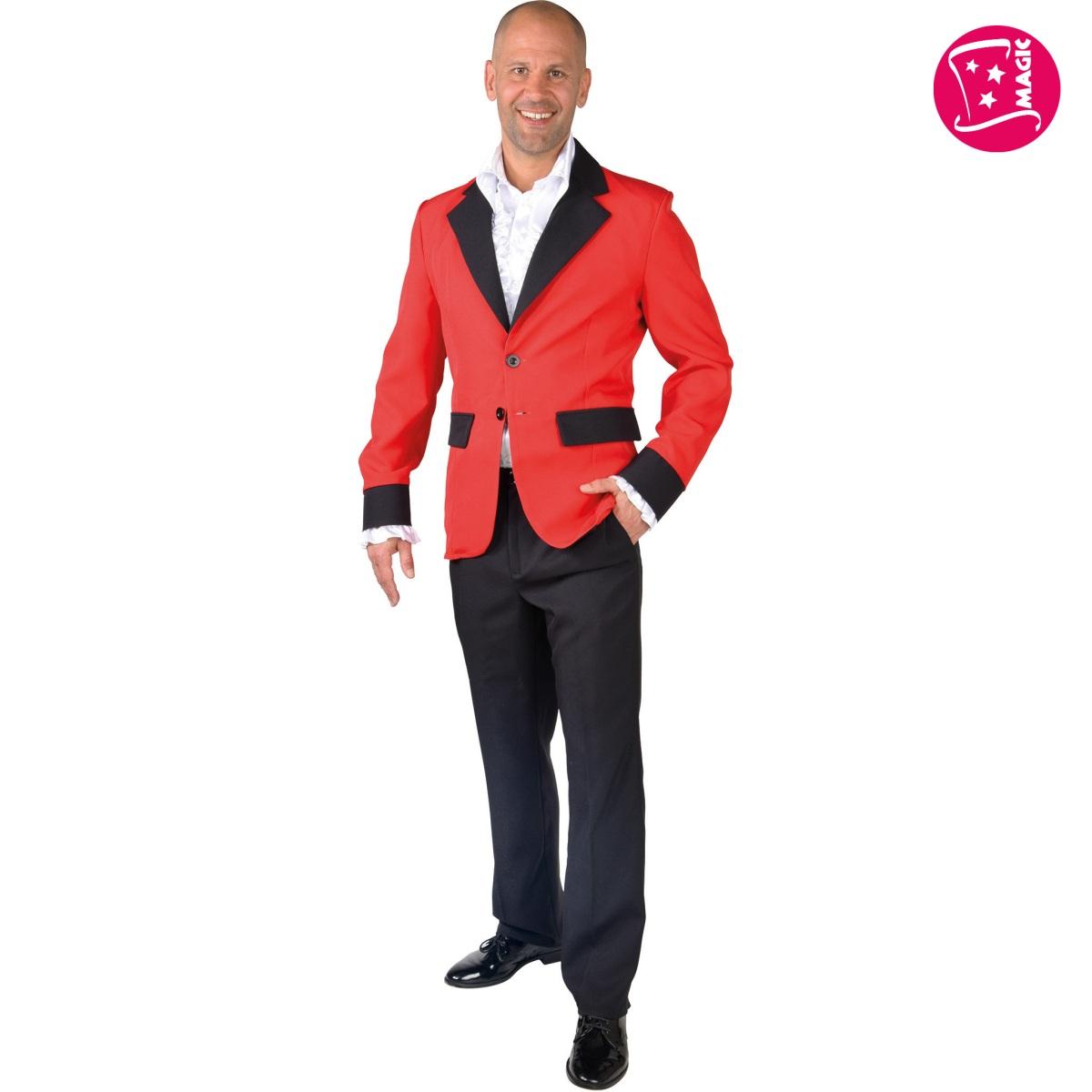 Giacca Rossa con Decori Neri |Uomo _