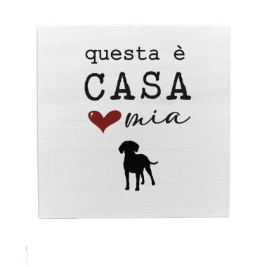 Targa Legno Dedica Cane cm.19,5 |D363