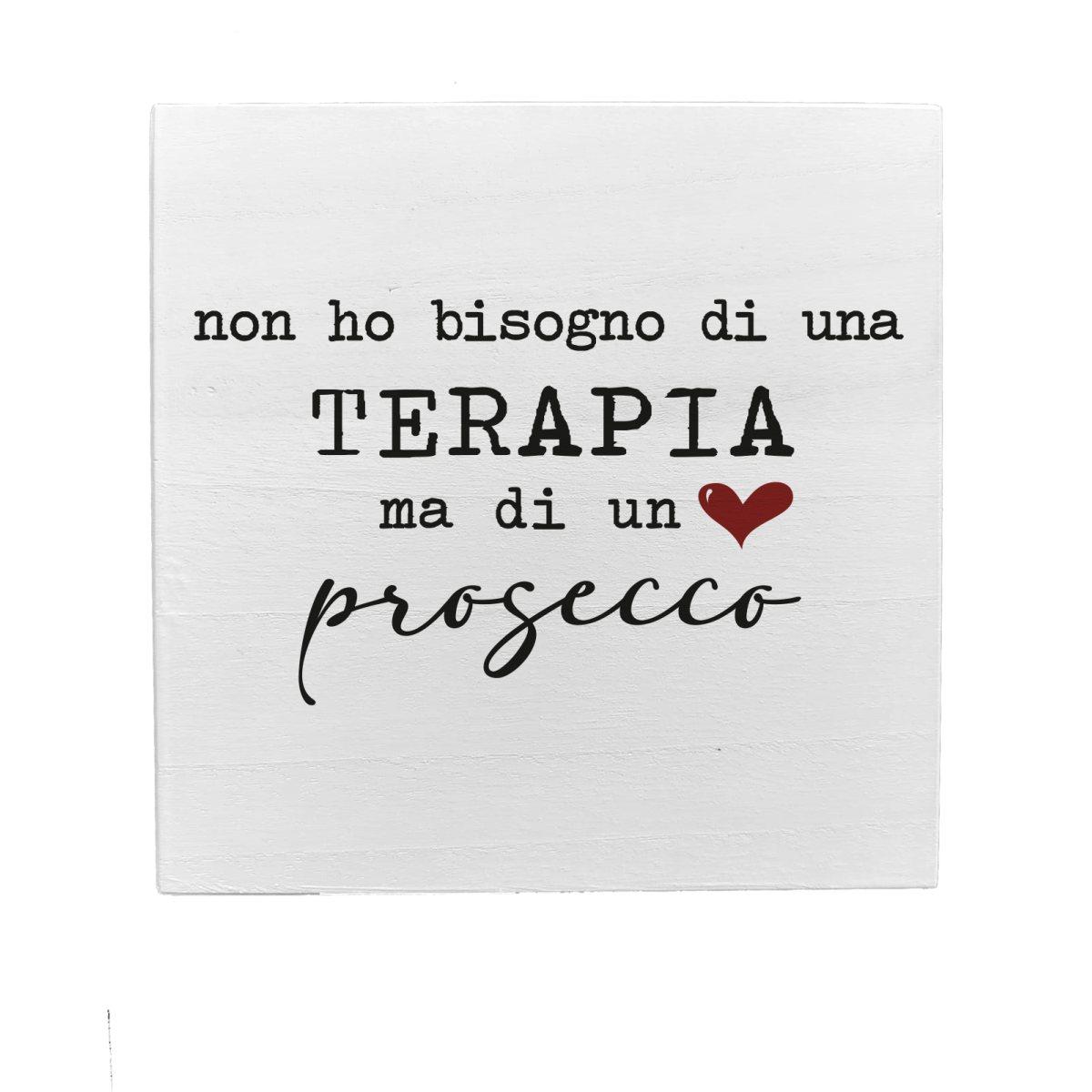 Targa Legno Dedica Prosecco cm.19,5 |D359