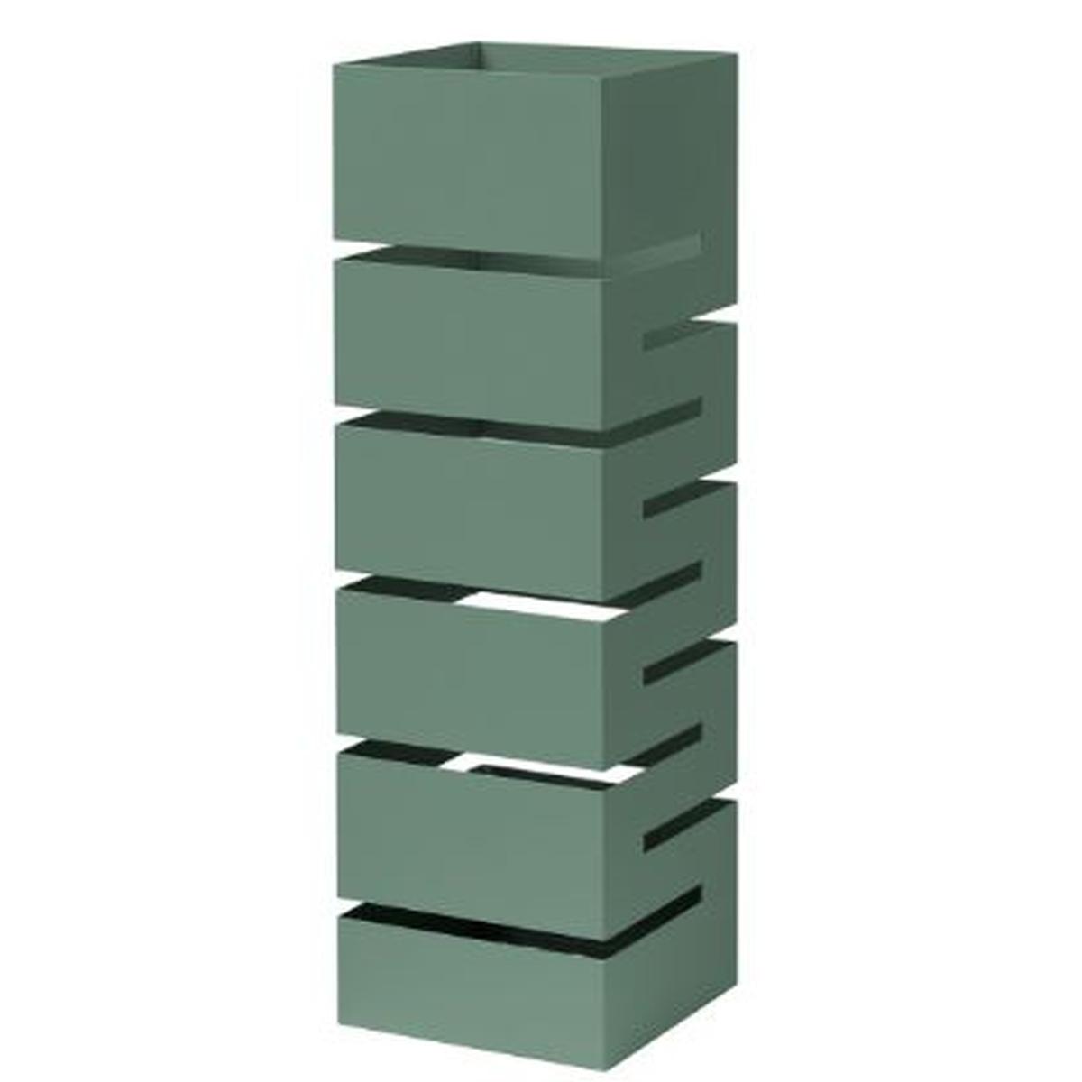 Portaombrelli Metallo Geometrico Verde cm.15x15x49 |Montemaggi_340