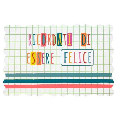 Tovaglietta Americana PVC Sagomata con Scritta cm. |Montemaggi_320