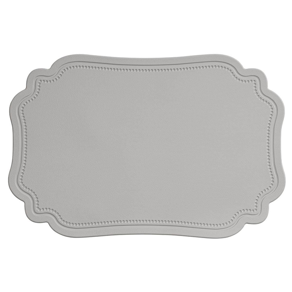 Tovaglietta Americana PVC Sagomata Grigia cm.44x33 |Montemaggi_846